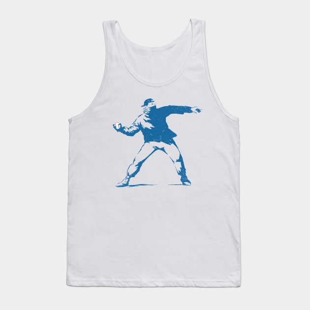 Banksy Baseball Pitcher Tank Top by Bruno Pires